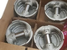 new oversized pistons with the machined block