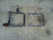 Side by side comparison. The durango seat bottom on the left and the modified 4Runner frame on the right.