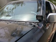 Test mounted to make sure I get some range of motion. I plan on using these more for the camp site than anything. I gotta get some hardware to allow me to turn them to the side without loosening the bolt.