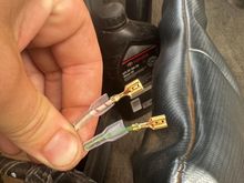 The wires I’m using from the plug pigtail 