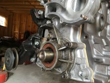 oil pump mounted to timing cover