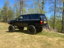 swapped out the 3 inch rear leaf springs with 5 inch to fix a little sag.