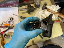 1 1/4 socket is good for pushing down the seal. I also cleaned the sector shaft surface where this seal contacts it using a scuff pad and Wd40.