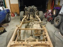 frame has a lot of surface rust and some scale but no weak spots.