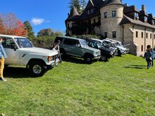 Parked on the hill with the other Yotas. 4 low and up we go.