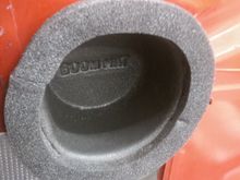 rear seat 6 1/2" boom mat and ring installed.  Had to bend and cut a little to give a flat mounting surface