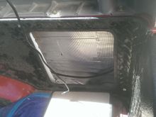 you can see the 1/4" of the steel support that will catch the cargo panel and keep it from falling inward