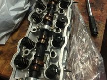 valves and camshaft installed