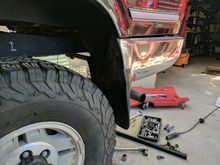 Unfortunately the nice mudflaps go away with this change... :/