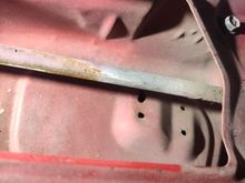 Bracket in the cowl broke also