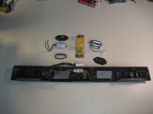 Frame above license plate after adding adapter plates