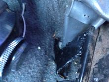 Rear inside tab, added material, cut and relocated, the biggest pain of all.