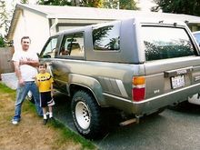 Proud new owner of a STOCK 85' SR5 with sunroof and altimeter gauge.  With the added bonus of a bent rear axle tube.  Note the missing rear bumper $2,800.