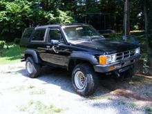4runner  Now parked due to cancer of the frame.  Waiting for friend to finish stealing parts off of another 4runner then will do a frame swap and get this one back up and going.  Fully loaded SR5 with 115k.