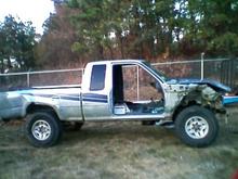 sandwiched in between a jeep and an ford expedition 

the best truck i've ever had....