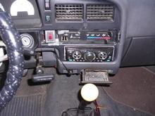 dash mods:  $10. cd player with power toggle switch / map LED light and switch ( in cig lighter plug) / Q-Ball shifter knob