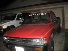 Sporting my new Yotatech.com decal on my dirty truck