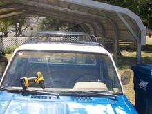 front profile in the middle it is level with the cab and on the sides it sticks up a little more than I wanted but it will do