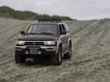 Sand running with kids