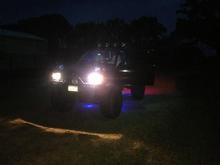 Night Lighting....underbody clearance lights with HID headlights with all other tailights etc LEDs
