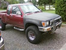 1990 toyota after grill tires side lights and bush bar