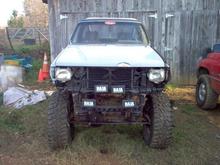 with all lift kits complete, compared it to my ram