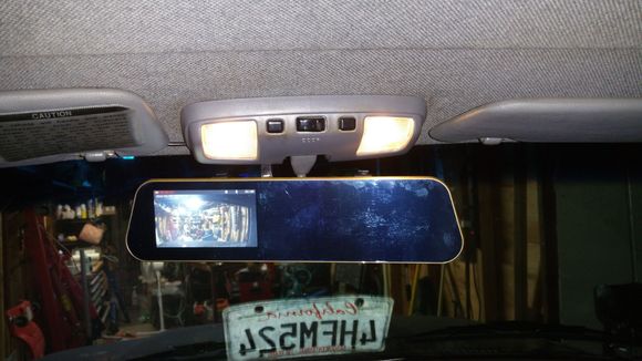 New traffic recording cam  (front and rear) doubles as a backup camera, triples as offroad trip camera :) :)  I installed the main unit but haven't finished installing the rear camera yet.