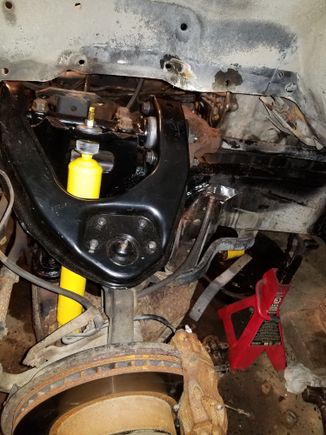 I went ahead and orderd a new one from summit. For $110 i think it was made since to buy new preassembled with new bushings and ball joint.