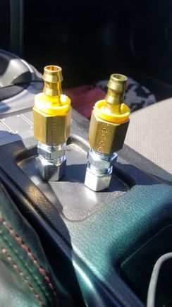 Picked these up from hydraulic shop. 10mm compression to 3/8" ID hose barbed fittings