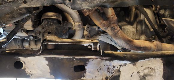 Motor mount patches went on as well for both sides. Kit comes with two 5x2 pieces of plate to patch these up.