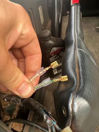 The wires I’m using from the plug pigtail 