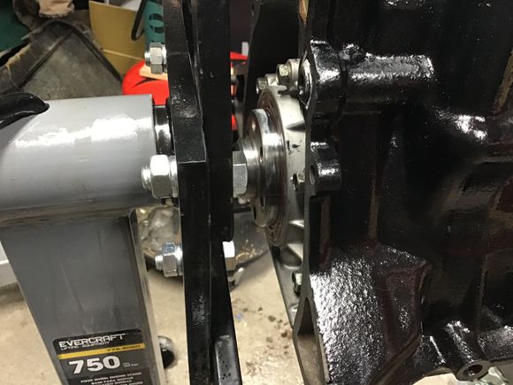 Not too good a view of the rear main. Didn’t think to get a pic until after the block was bolted back up to the engine stand. 