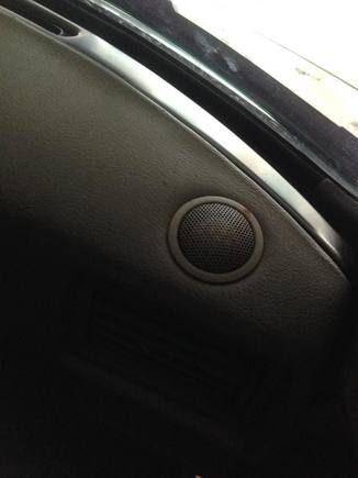 Dash tweeter. Yes, I drilled a hole for this.