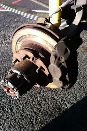 Pulled the old pads and caliper started leaking