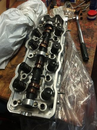 valves and camshaft installed