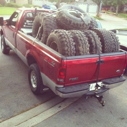 Got some 36 Super swampers, sold the 33s to a friend and picked up some military tires for a friends truggy project