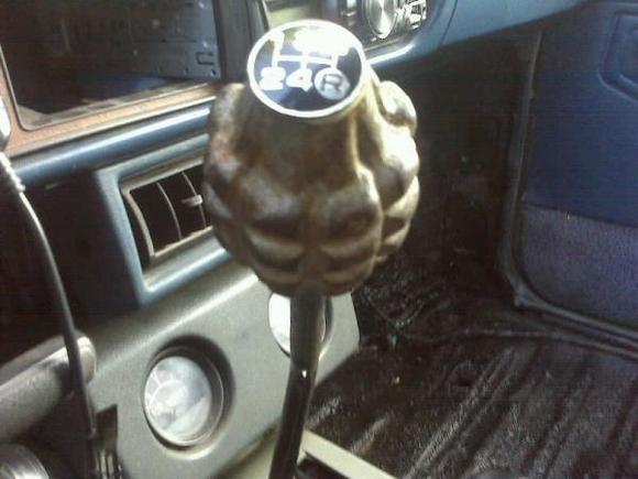 WW2 pineapple grenade that i made to fit. This is the real deal not the store bought ones