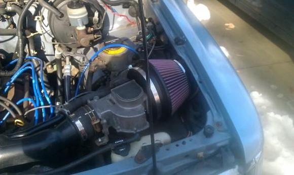 K&amp;N air filter installed
