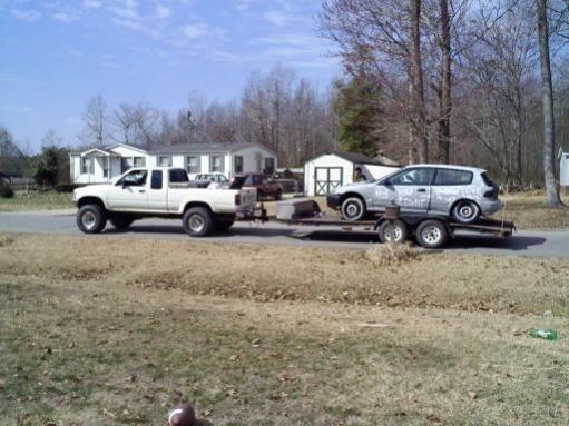 thats a lot of weight for that littel yota! a week later i had an exploder up there