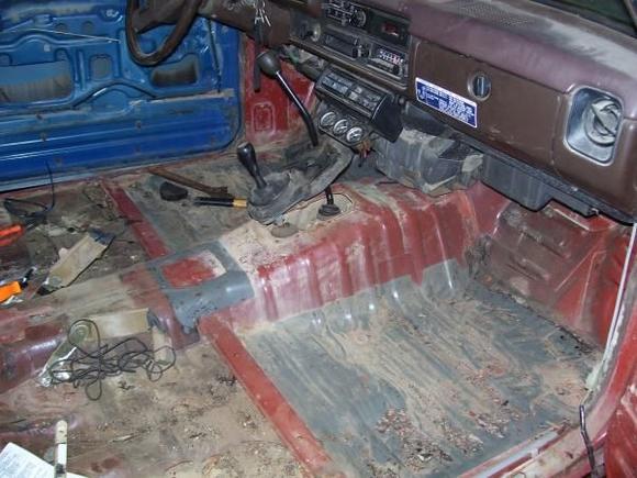 bye old carpet