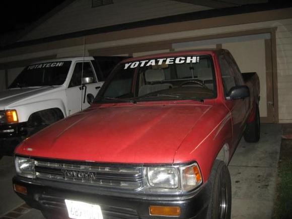 Sporting my new Yotatech.com decal on my dirty truck