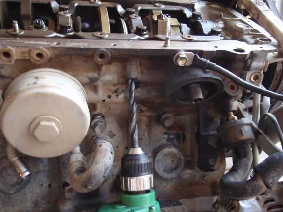 P5030007
Drilling the Dip stick new location