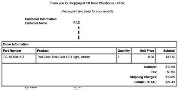 offroadWarehouse receipt :)