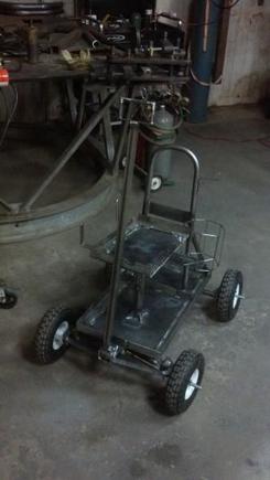 Finished welding cart