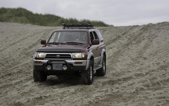 Sand running with kids