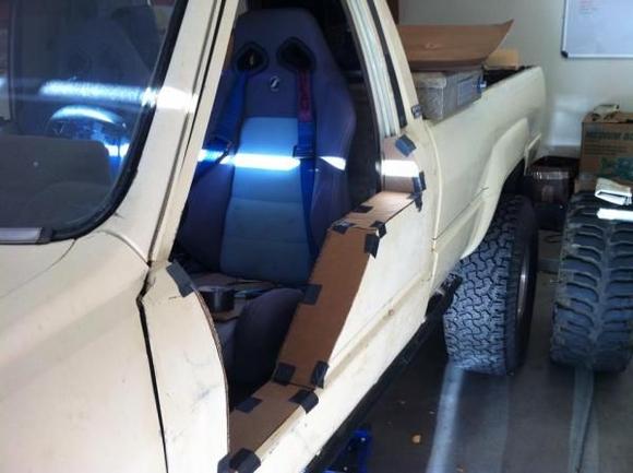 Mocking up for metal sheeting