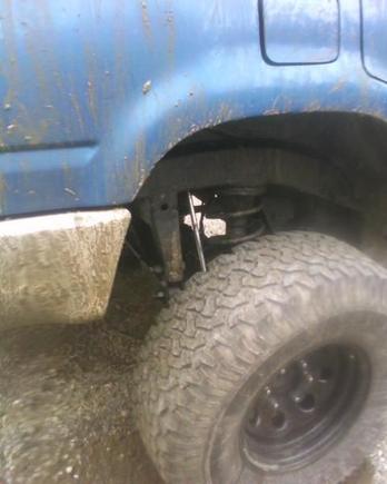 Somewhat flexing it out. (Coils in the rear, Ifs lift)