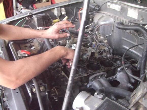 Putting the motor back together after the head gasket blew!