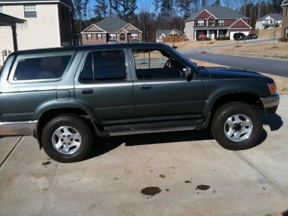 New Wheels off a 2008 Sequoia and the tires I picked up for $100.