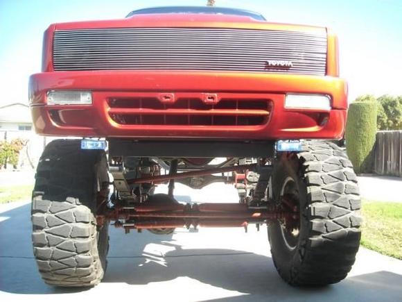 Straight Axle, 92 Front bumper, Phantom Grille, Shaved side marker lights, small fog lights
